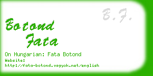 botond fata business card